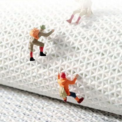 White textured fabric roll of decorbites absorbent water bathroom mat soft quick-drying and anti-slip material