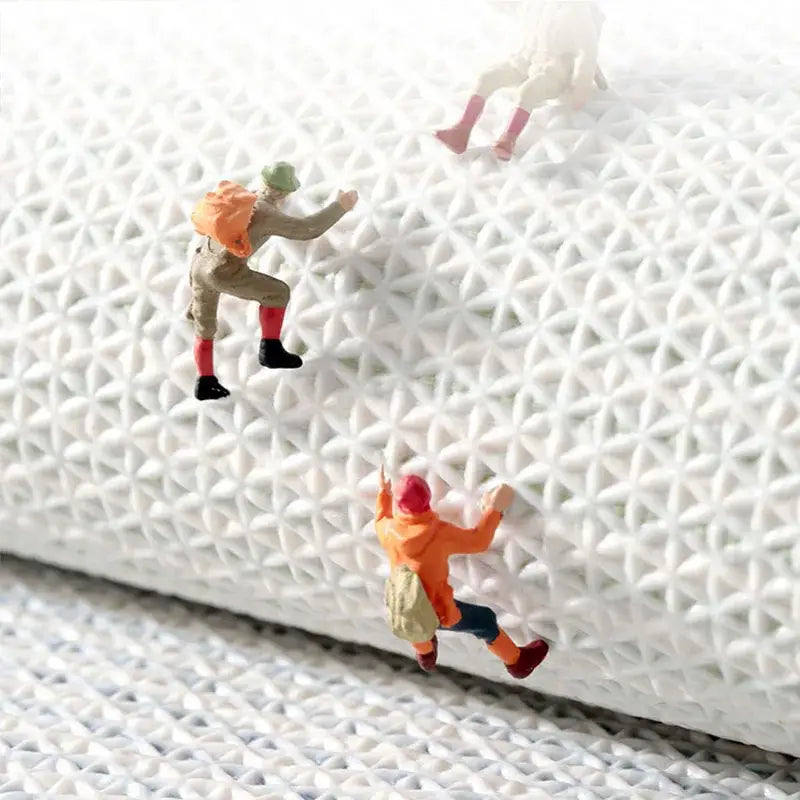 White textured fabric roll of decorbites absorbent water bathroom mat soft quick-drying and anti-slip material