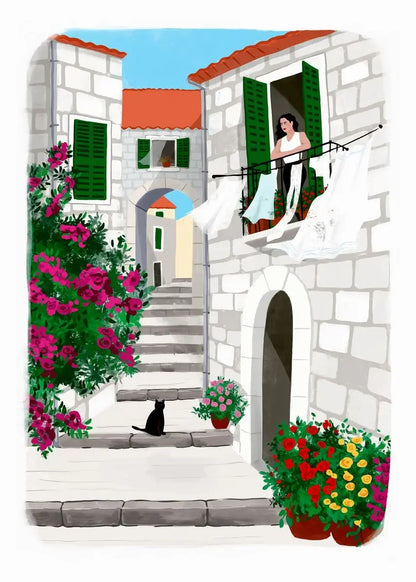 Abstract Beach Body Canvas Print - Home Decor - 20X30cm Unframed / H - Posters