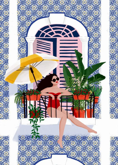 Abstract Beach Body Canvas Print - Home Decor - 30X40cm Unframed / B - Posters