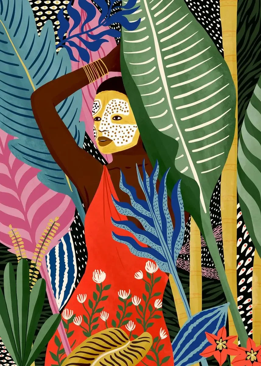 Abstract Beach Body Canvas Print - Home Decor - 30X40cm Unframed / C - Posters