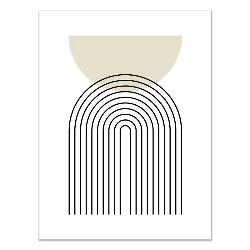 Abstract Green Plants Wall Art Trio - 8 / 50x70CM No Frame - Posters