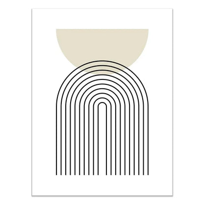 Abstract Green Plants Wall Art Trio - 8 / 50x70CM No Frame - Posters