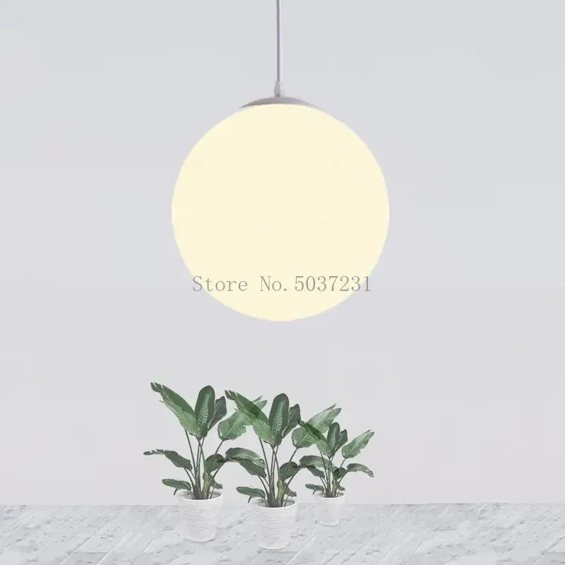 Minimalist decorbites™ modern nordic acrylic ball pendant light with frosted glass globe and metallic fixture for living room