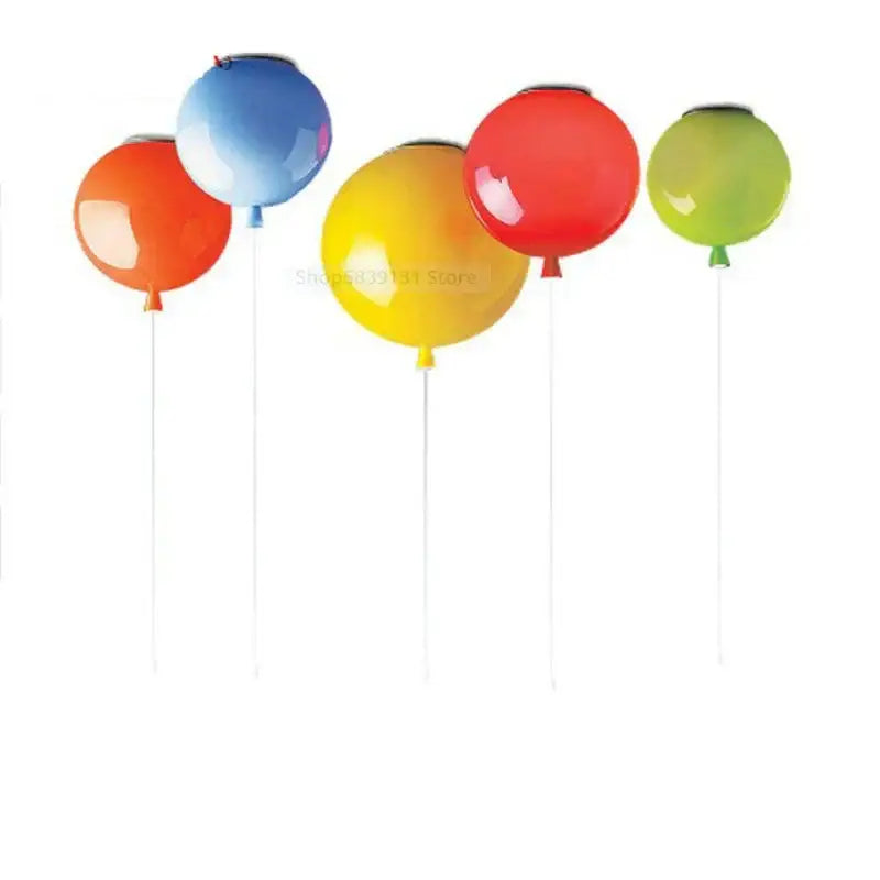 DecorBites™ acrylic balloon ceiling lights in vibrant orange blue yellow red and green for modern living room decor