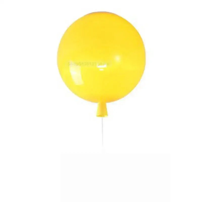 Decorbites™ acrylic balloon ceiling lights feature a bright yellow glossy latex balloon design for modern ceiling lights