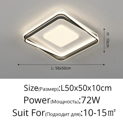 Decorbites™ acrylic chandelier minimalist indoor light with diamond-shaped led design chrome frame frosted glass panel