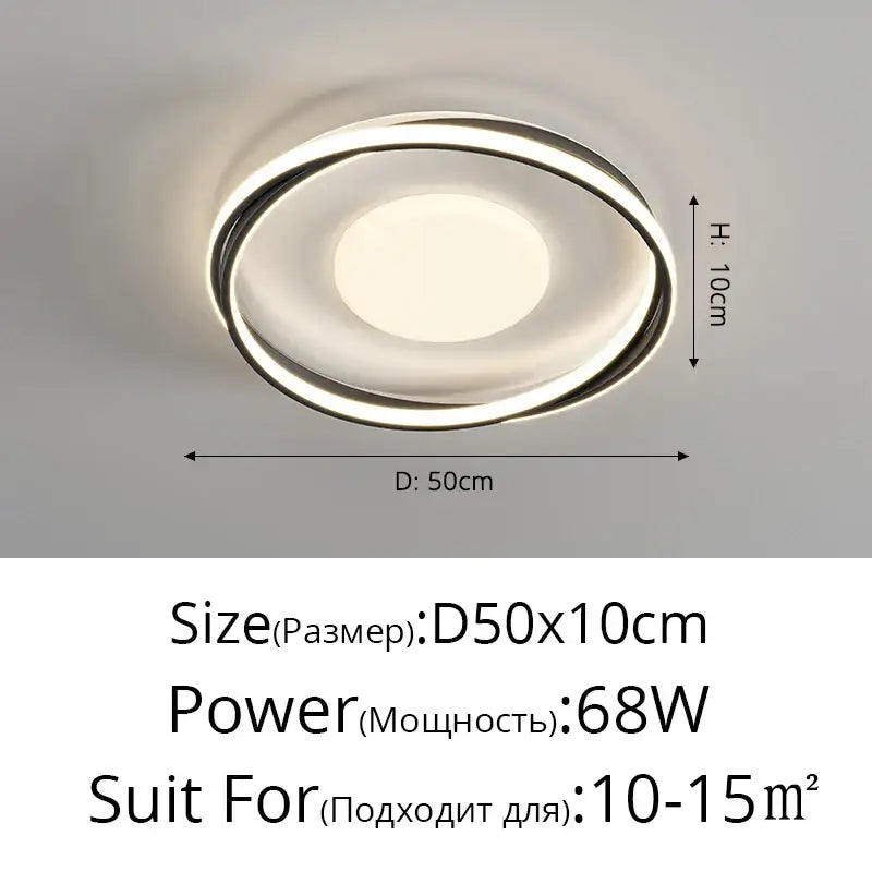 Modern DecorBites™ acrylic chandelier with sleek chrome finish and concentric rings as minimalist indoor light
