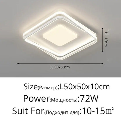 DecorBites™ acrylic chandelier featuring a minimalist indoor light with a white frame and frosted glass panel for modern spaces