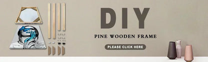 Decorbites african abstract wall art set diy pine wooden frame kit with geometric mirror and assembly pieces wall art set