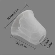 Transparent silicone flower-shaped lampshade for decorbites alabaster glass shade light fixture replacement cover