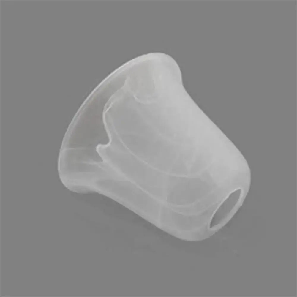 Translucent silicone earplug with smooth rounded design and hollow center used with alabaster glass shade fixtures