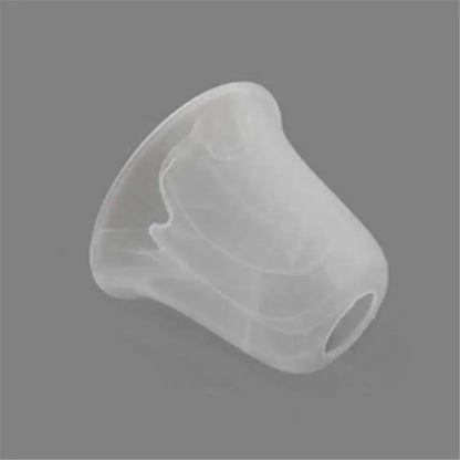 Translucent silicone earplug with smooth rounded design and hollow center used with alabaster glass shade fixtures