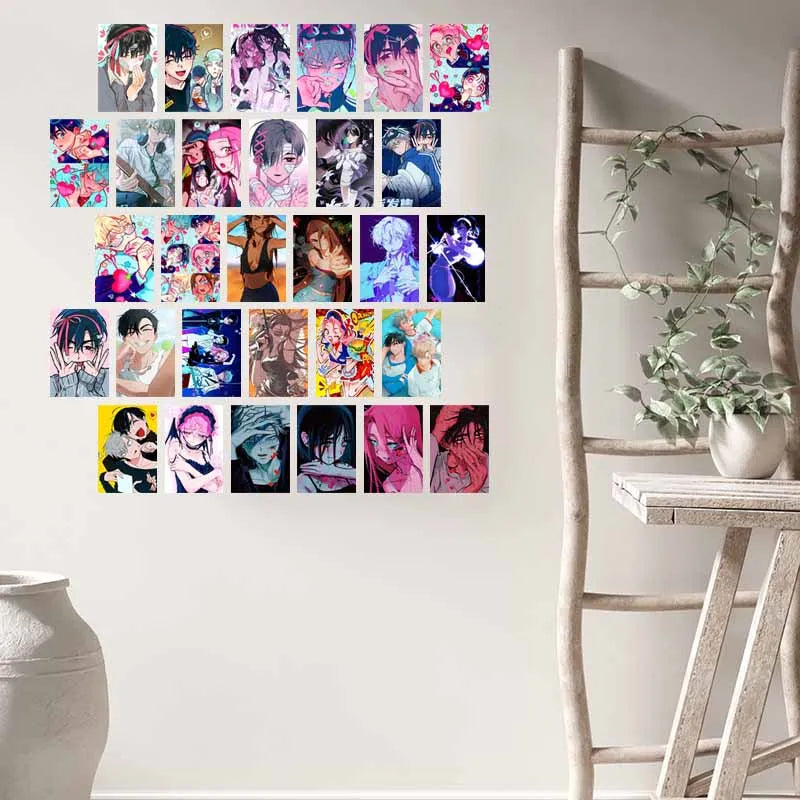 Alien Anime Photo Cards Collage Set - Posters