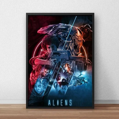 Alien Movie Poster Canvas Painting - G / 50X70cmNoFrame - Posters