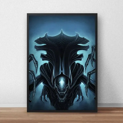 Alien Movie Poster Canvas Painting - E / 50X70cmNoFrame - Posters
