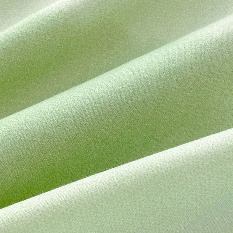 Soft pale green aloe cotton printed bedding set with subtle textured weave in decorbites™ cotton printed bed collection