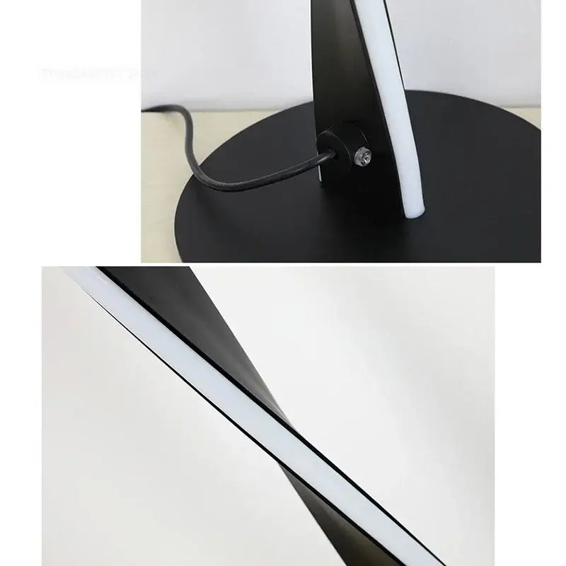 Modern black and white aluminum floor lamp decorbites™ with sleek minimalist design and dimmable led lighting