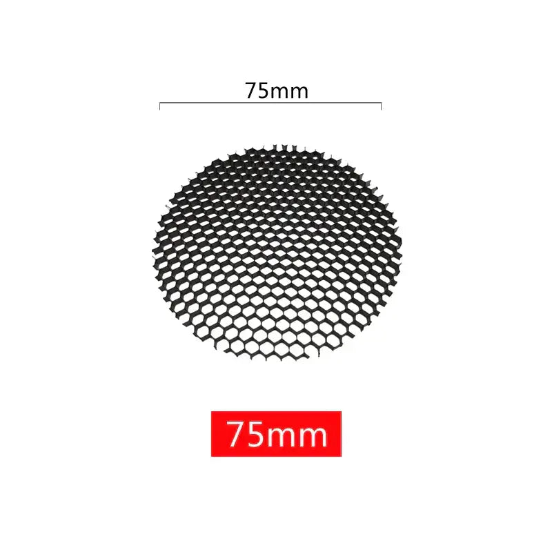 Black circular honeycomb downlight grill 75mm aluminum honeycomb for spot lighting fixture by DecorBites