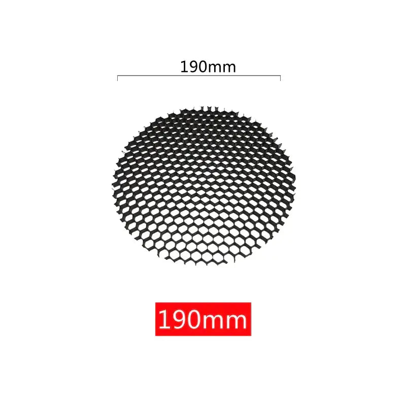 Black circular aluminum honeycomb downlight grill 190mm diameter for DecorBites aluminum honeycomb downlight fixture