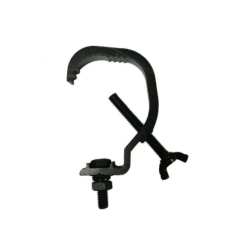 Black metal aluminum led par hooks with textured grip and threaded adjustment mechanism set of 10 by DecorBites