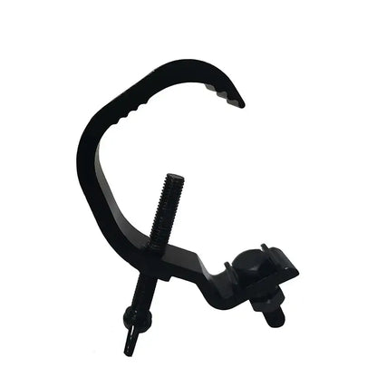 Black metal aluminum led par hooks with curved hook and threaded rod for secure mounting in decorbites set of 10