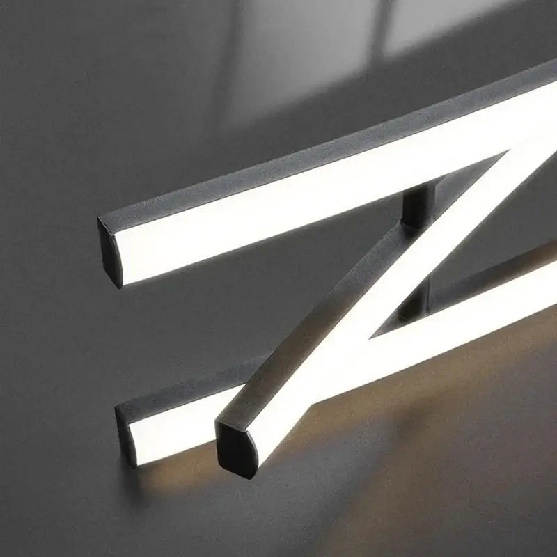 Modern decorbites aluminum suspension led chandelier with sleek angular design and white illumination for kitchen island