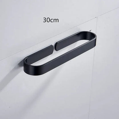 Black matte decorbites aluminum towel holder wall mounted towel rack with sleek modern design in various sizes
