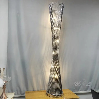 Lámpara de pie de torre de aluminio Decorbites™ para la decoración del salón – Luz de pie LED moderna