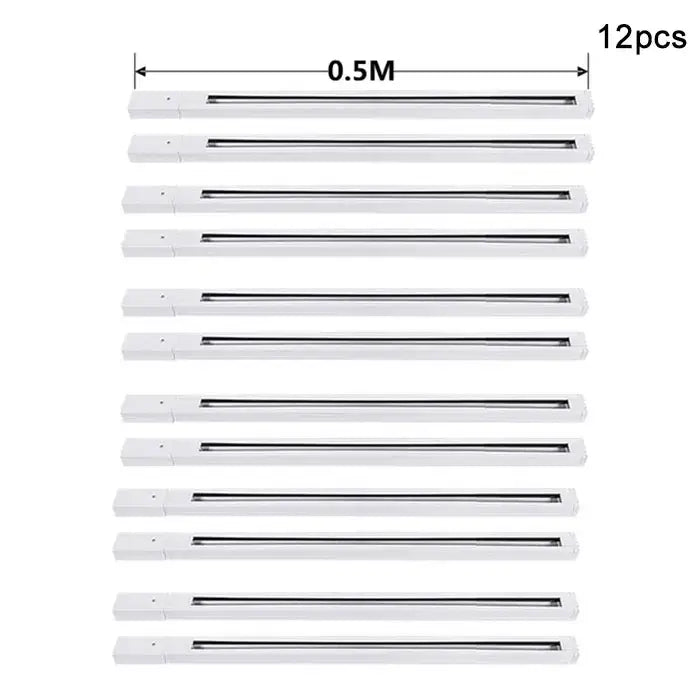 White led light strips 0.5 meters long with easy installation in decorbites aluminum track rails for led spotlights