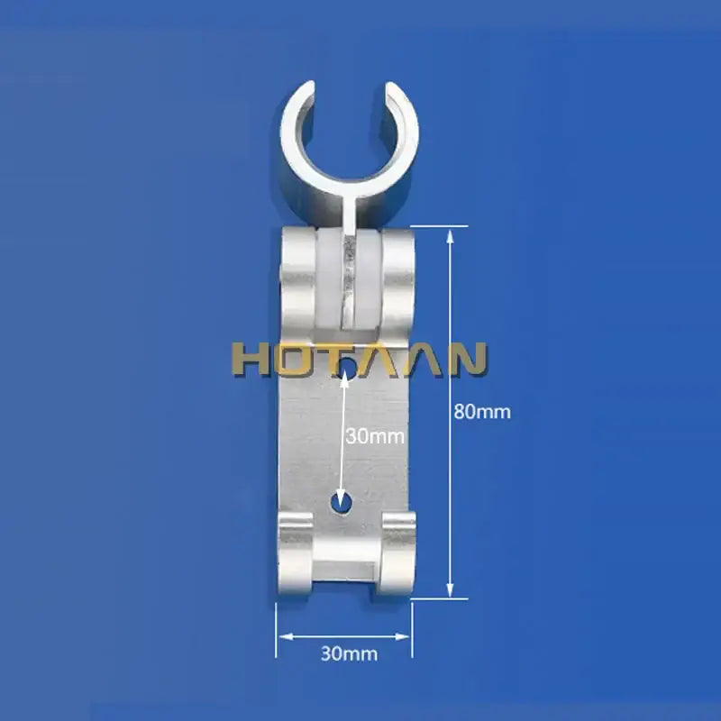 Silver aluminum hand shower holder hook bracket 80mm height 30mm wide for wall mounted shower hand shower use