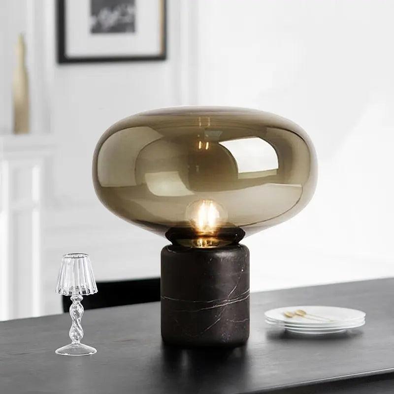 Amber Nordic Table Lamp - Small Amber