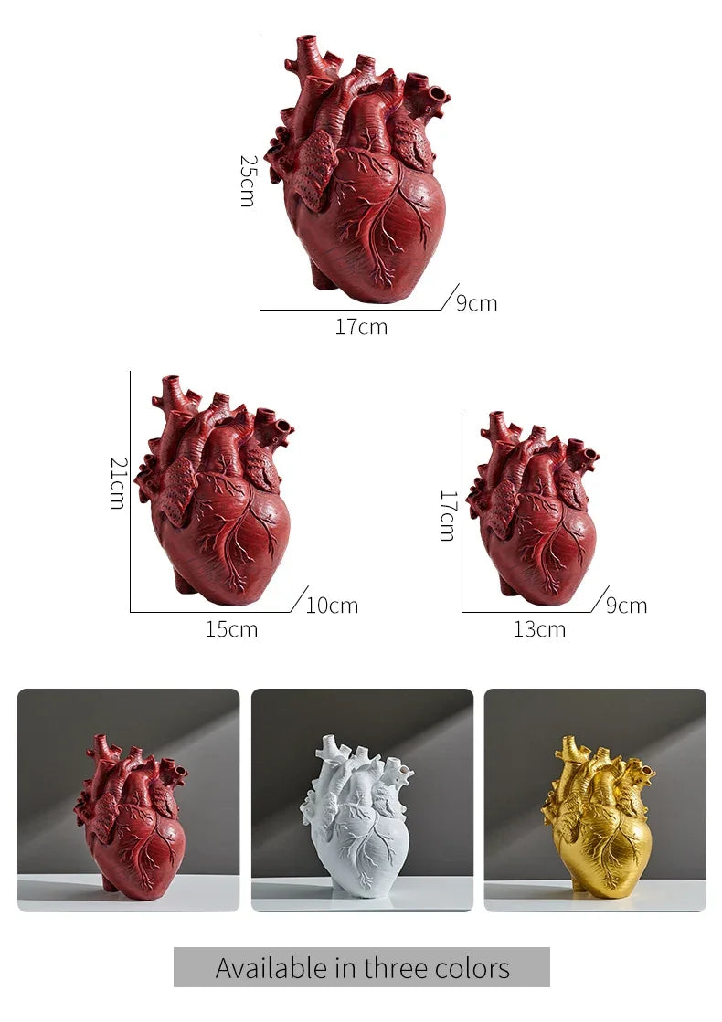 Anatomy Heart Vase - Unique Valentine’s Day Gift - Vase