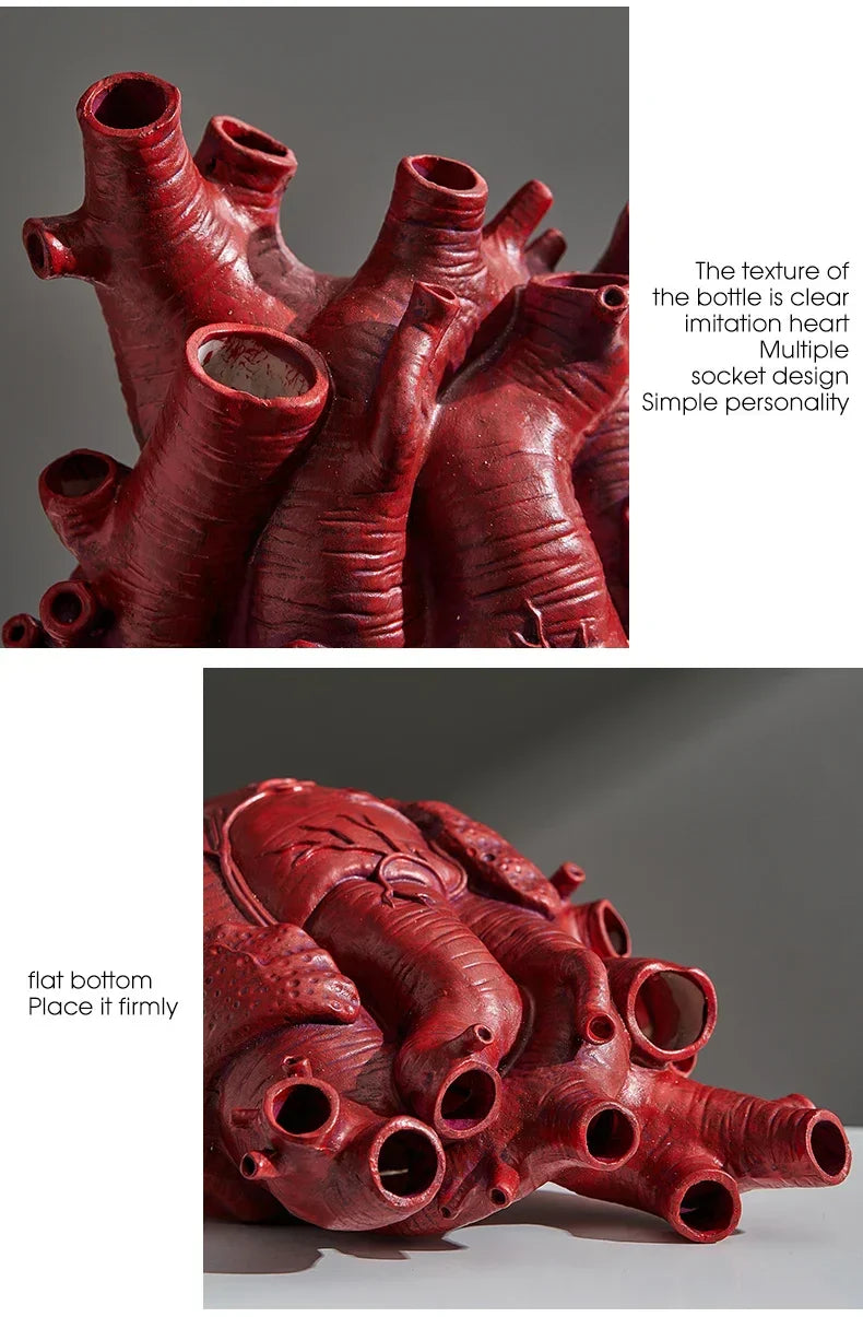 DecorBites™ Anatomy Heart Vase - Unique Valentine’s Day Gift