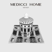 White ceramic candlestick with black detailing resembling ancient roman architecture for luxury home decor