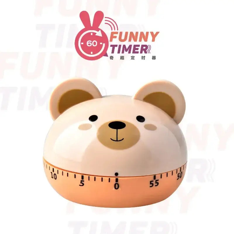 DecorBites animal vegetable shape digital kitchen timer in pink and purple rabbit design with glossy finish for 60 minute countdown