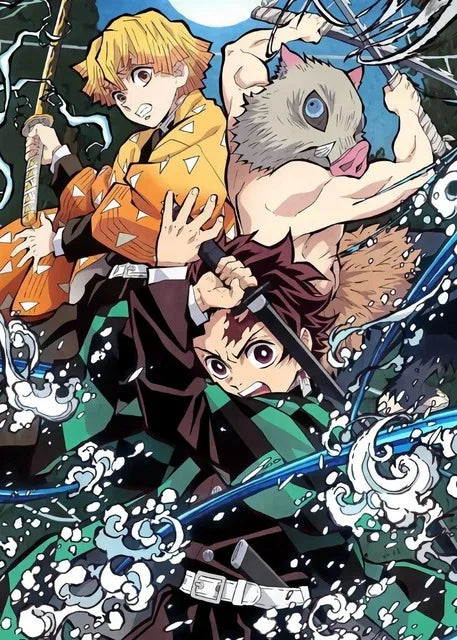 ’Anime Demon Slayer Character Posters Canvas Wall Art’ - 12 / 40x50cm No Frame - Posters