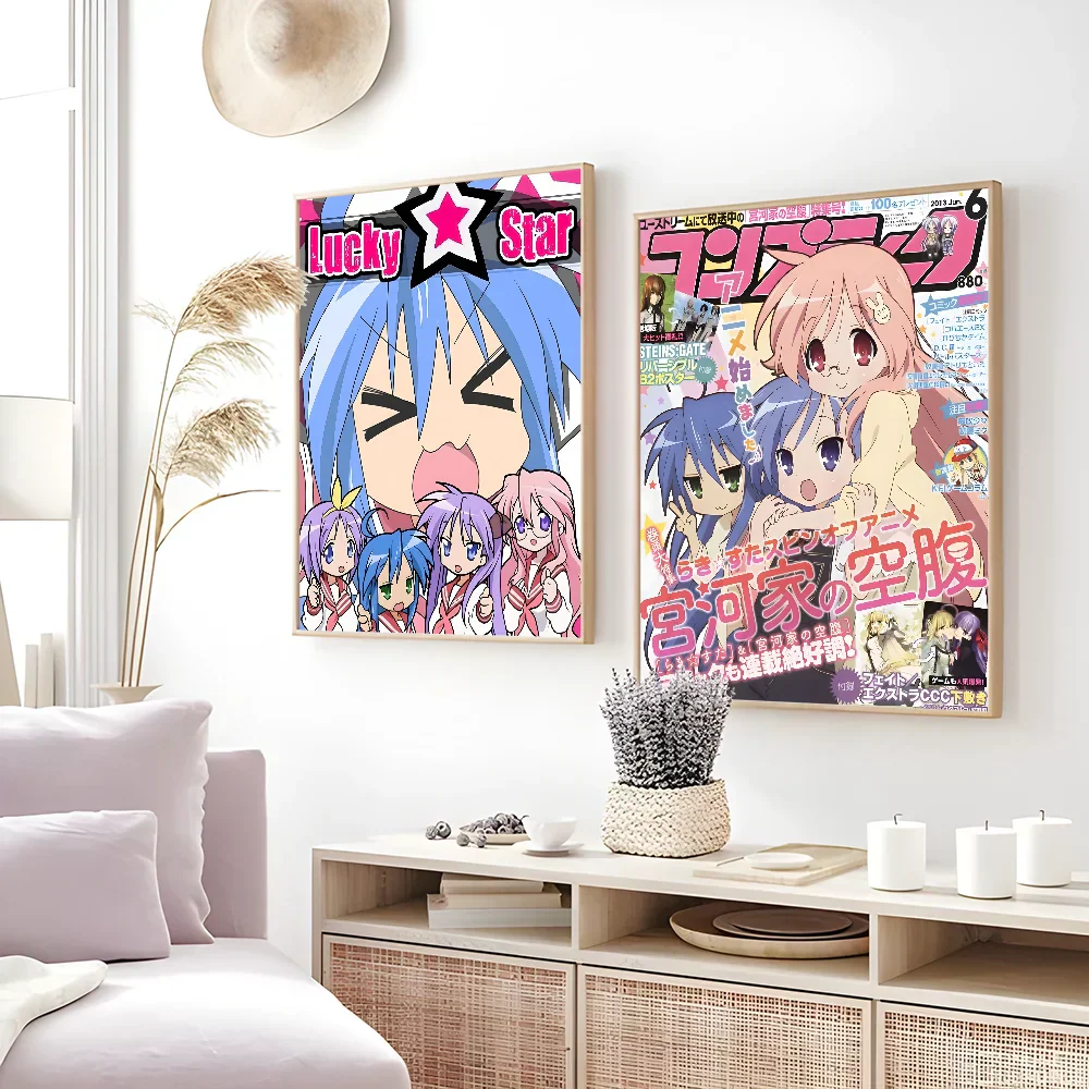 Anime Lucky Star Girl Poster - Waterproof Home Decor - Posters
