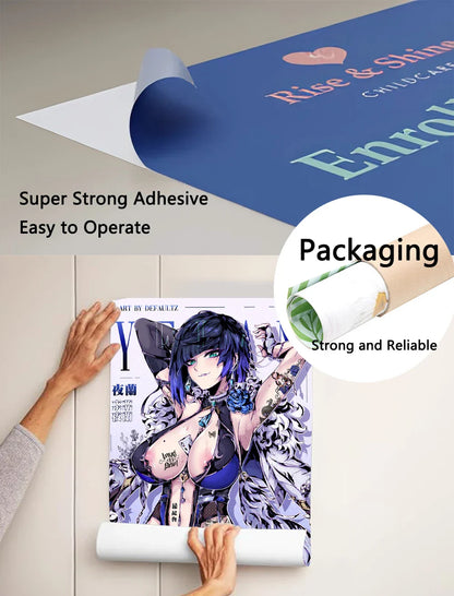 Anime Lucky Star Girl Poster - Waterproof Home Decor - Posters