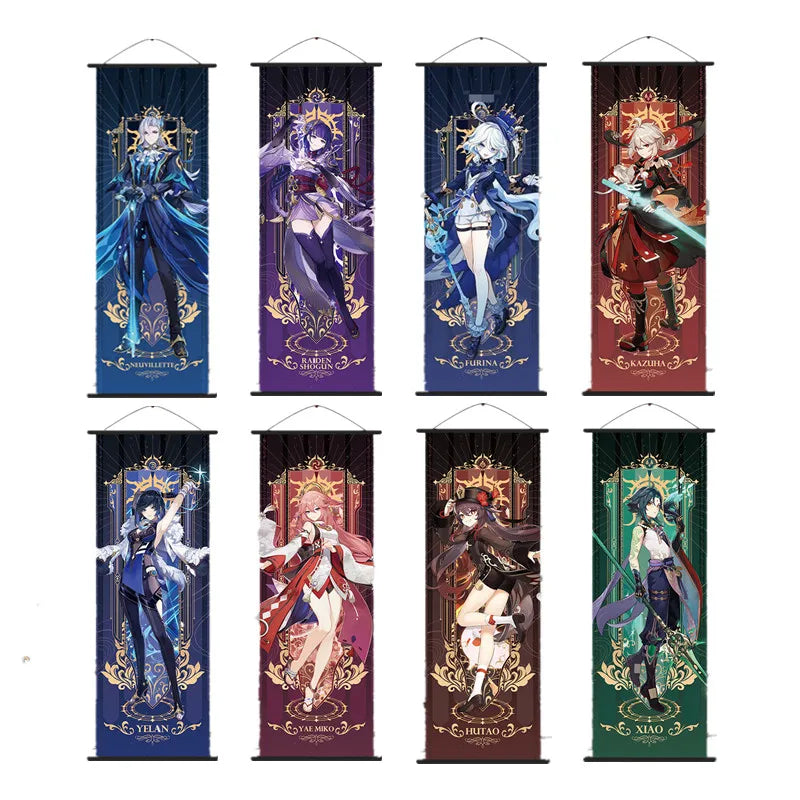 Anime Poster Wall Art Decoration: Genshin Characters - Posters