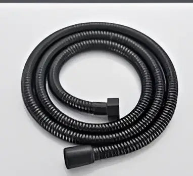 Decorbites antique brass 59 inch black corrugated hand shower hose with reinforced ends for flexible shower hose use