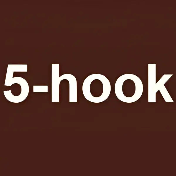 White 5-hook robe hook on a solid brown background for decorbites antique brass bathroom accessories hardware