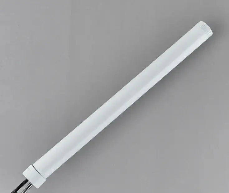 Decorbites antique brass shower faucet extension tube 30cm with white cylindrical extension tube and threaded ends