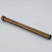 Decorbites antique brass pipe extension tube 30cm with threaded ends and hexagonal nut for shower faucet use