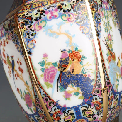 Antique Enamel Porcelain Vase Collection - A - Vase