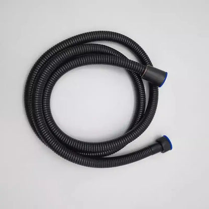 Decorbites antique handheld shower head holder plumbing hose bidet sprayer with black corrugated hose and blue-tipped connectors