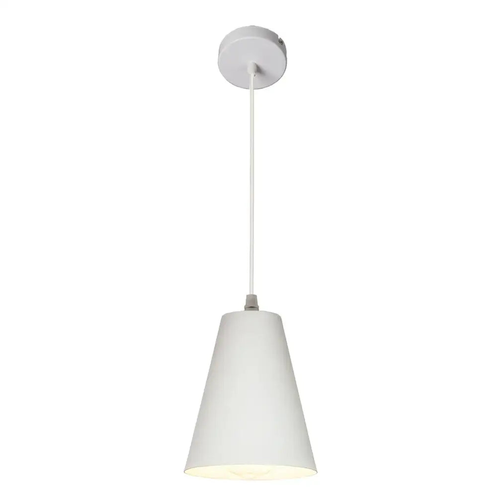 White conical pendant lamp with sleek matte finish from decorbites art colorful for modern dining room lighting