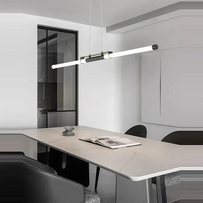 Modern minimalist pendant light with black and white accents in decorbites art deco led gold chandelier for dining room
