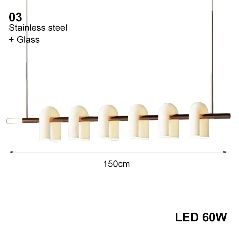Modern minimalist decorbites art deco white acrylic arched chandelier with stainless steel frame for living room lighting