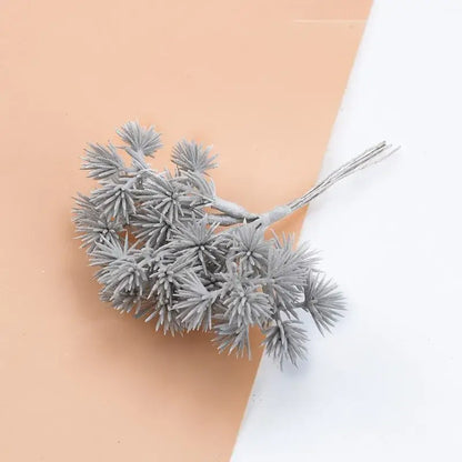 Gray artificial gypsophila plants with spiky needle-like foliage for home decor and diy gifts by decorbites